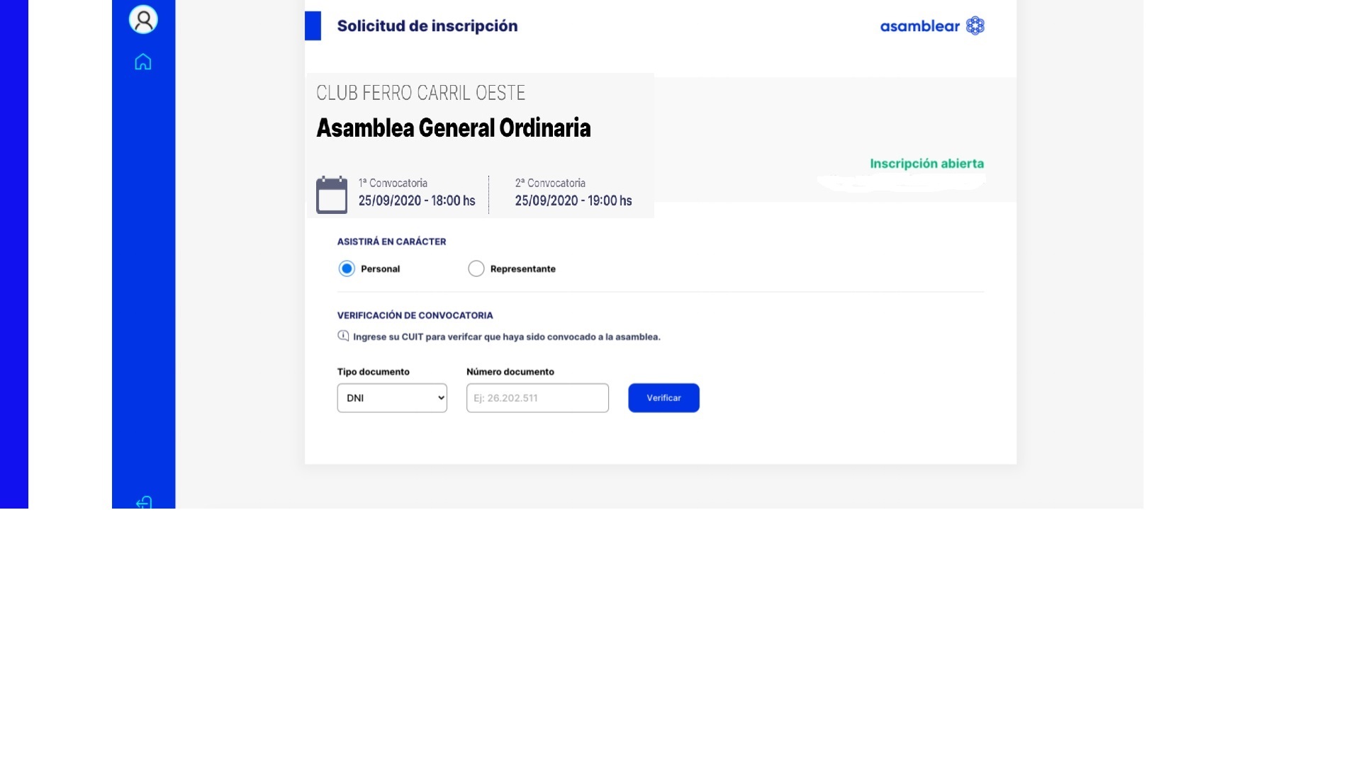 Pasos para inscribirse en la Asamblea Virtual en Ferro - Paso 9 Pasos para inscribirse en la Asamblea Virtual en Ferro - Paso 9